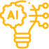 Ícone representando Inteligência Artificial e Machine Learning